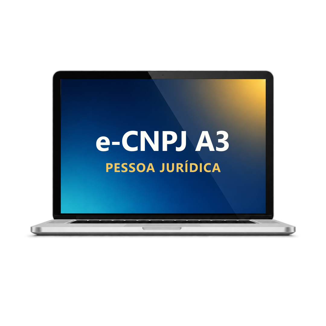 Certificado Digital e-CNPJ A3 apenas mídia
